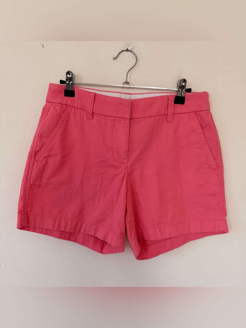 J. Crew Blue Cotton Chino Shorts Size 0